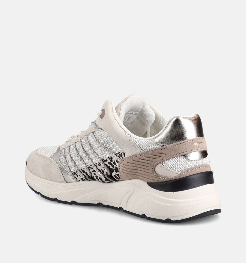 Tamaris Donkerbeige Veterschoenen voor dames (367654) - geschikt voor steunzolen