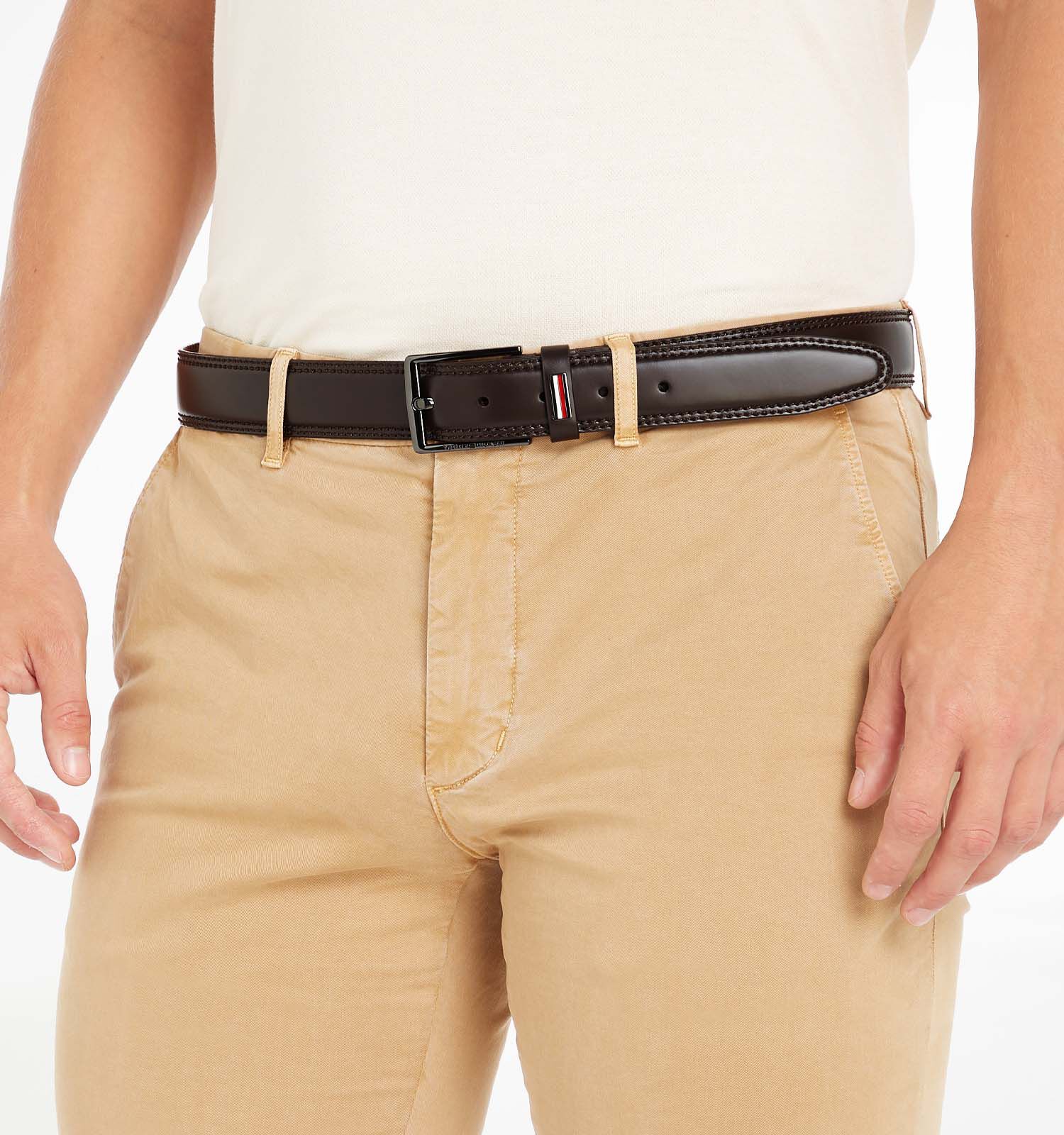 Tommy Hilfiger Business 3.5 Ceinture en Marron Hommes Ceintures