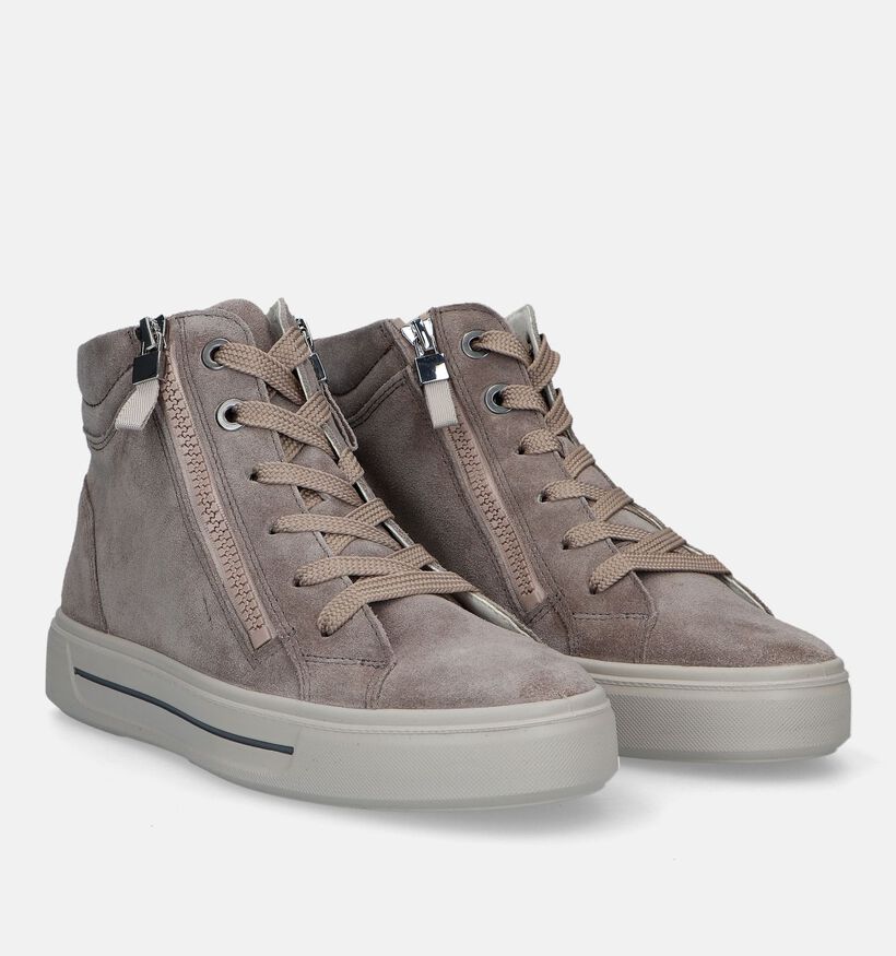 Ara Courtyard 2.0 Baskets en Taupe pour femmes (328809) - pour semelles orthopédiques