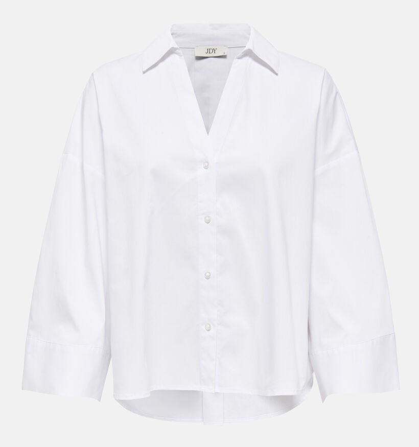 JDY Mio 7/8 Shirt Witte Hemd voor dames (370041)
