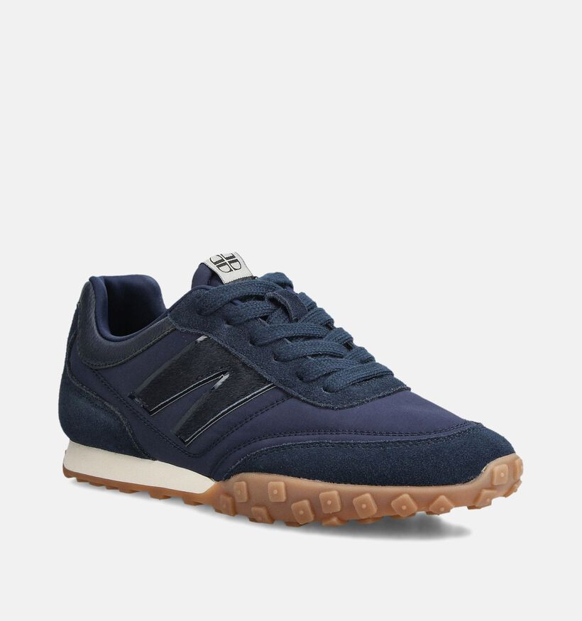 Laurent David Donkerblauwe Veterschoenen voor dames (365034) - geschikt voor steunzolen