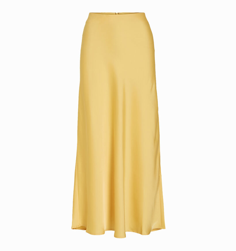 Vila Ravenna Jupe en satin en Jaune pour femmes (337639)