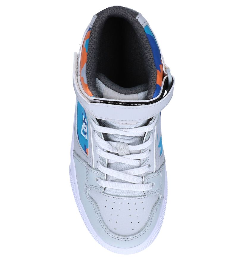 Lichtgrijze Hoge Skateschoenen DC Shoes Pure High in kunstleer (250811)