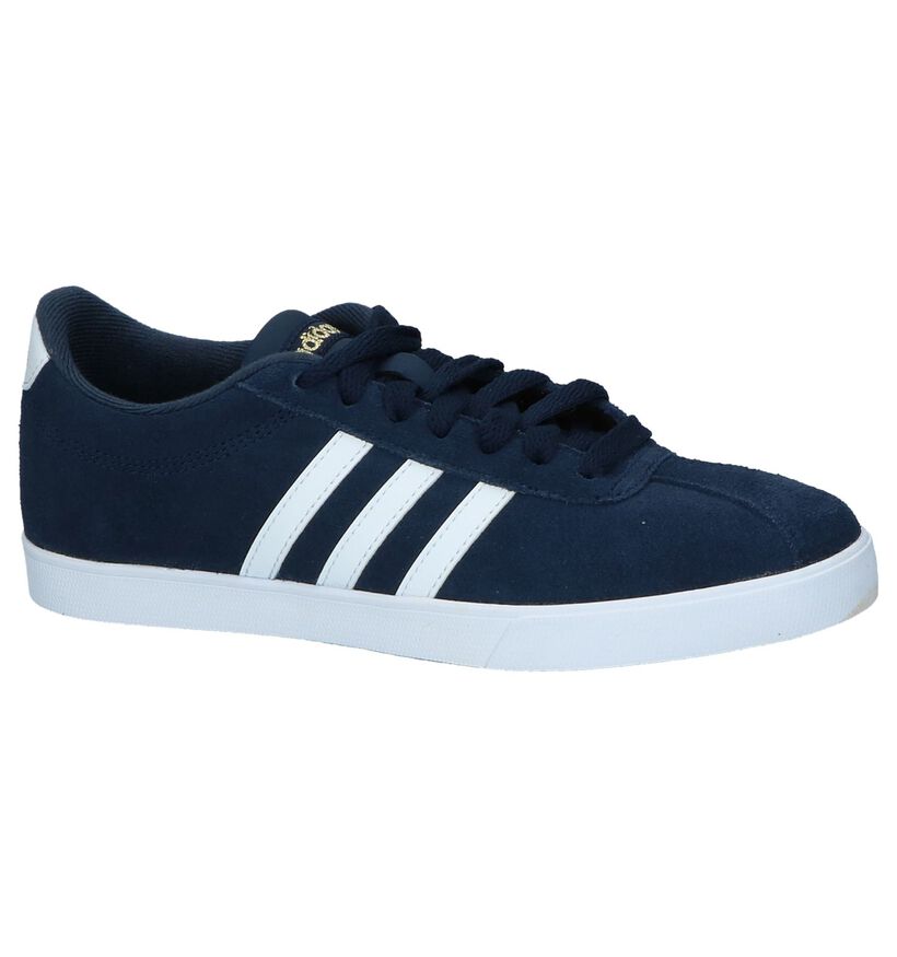 adidas Courtset Baskets en Gris en cuir (276455)