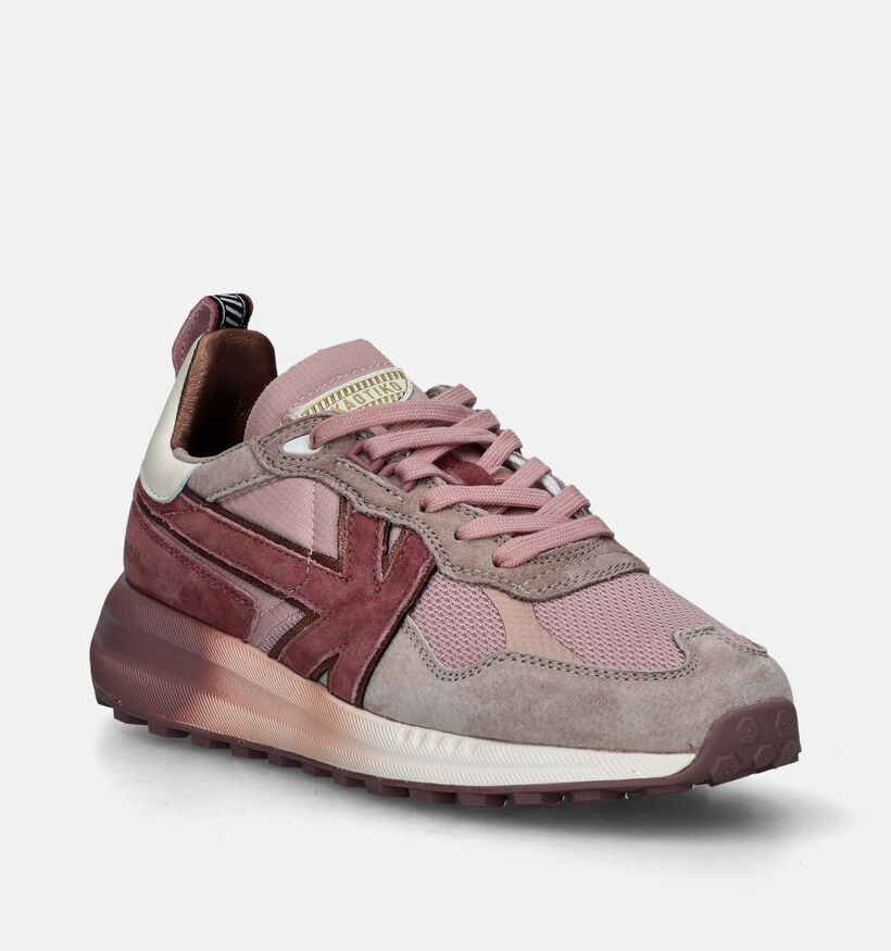 Kaotiko Detroit Faded Roze Sneakers voor dames (346125) - geschikt voor steunzolen