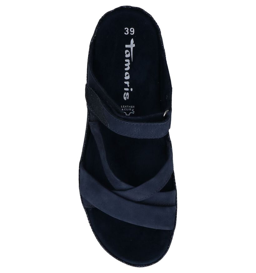 Tamaris Donkerblauwe Slippers, , pdp