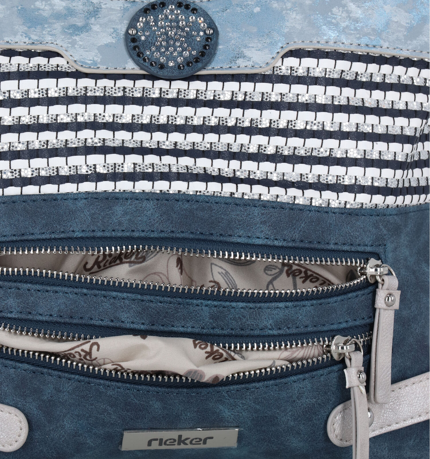 Rieker Blauwe Crossbody Tas Dames Crossbody tassen Online op