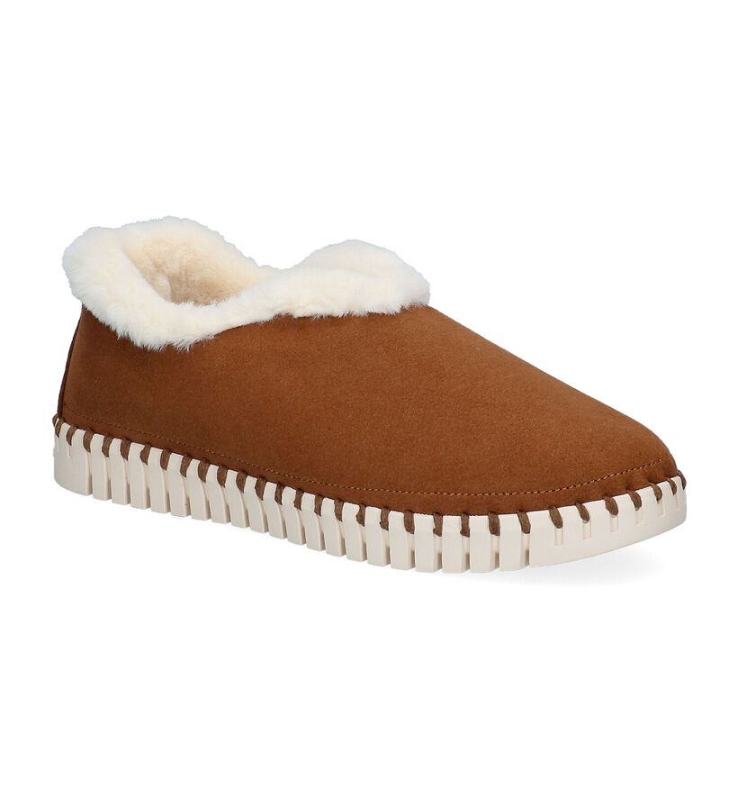Ilse Jacobsen Tulip Pantoufles en Cognac pour femmes (299565)
