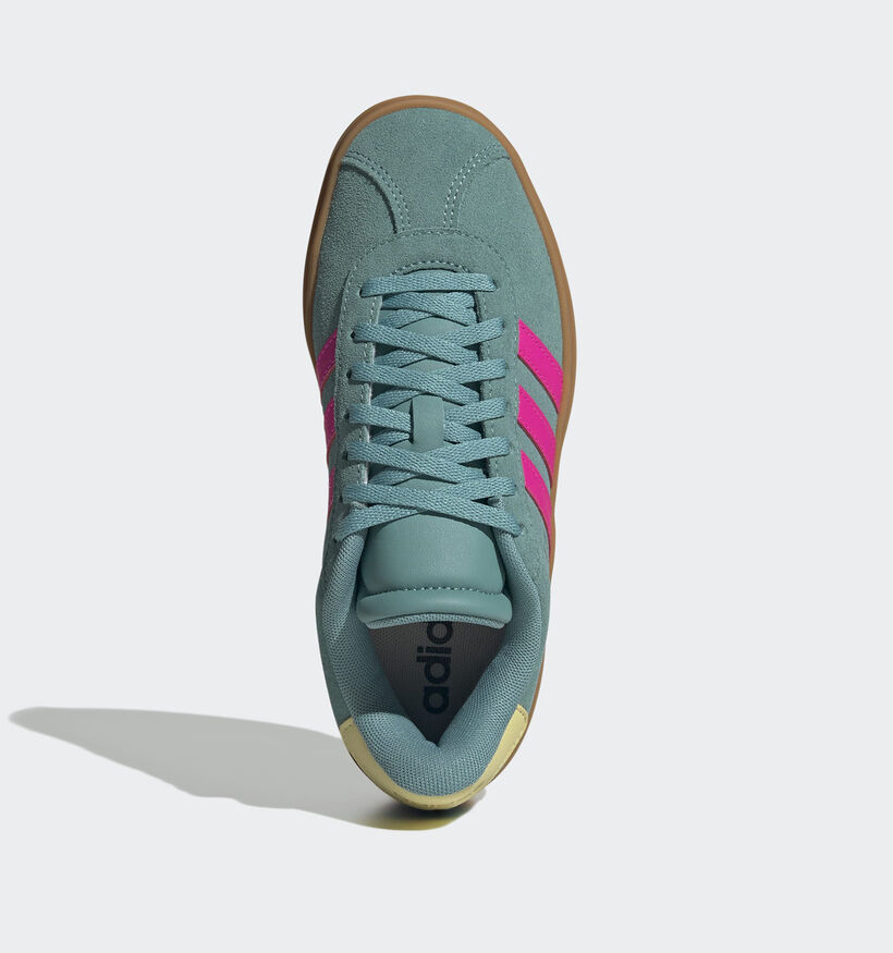 adidas VL Court Bold Baskets basses en Vert pour filles (359632) - pour semelles orthopédiques