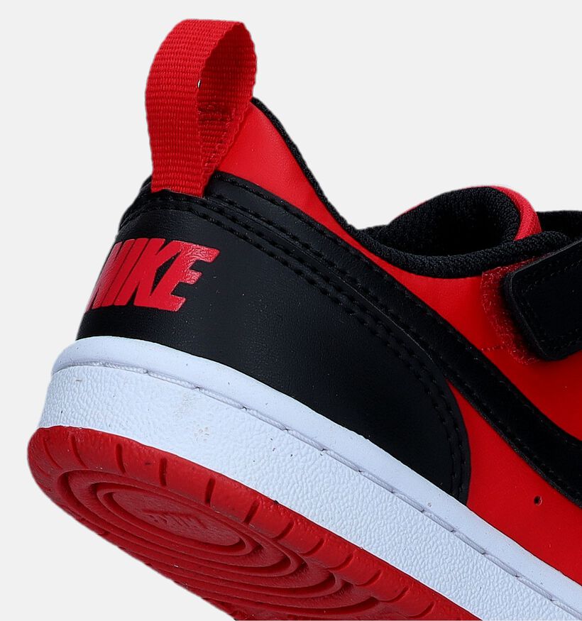 Nike Court Borough Zwarte Sneakers voor jongens, meisjes (357233) - geschikt voor steunzolen