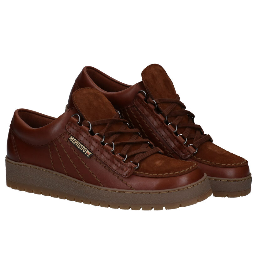 Mephisto Rainbow Chaussures à lacets en Brun en cuir (280907)