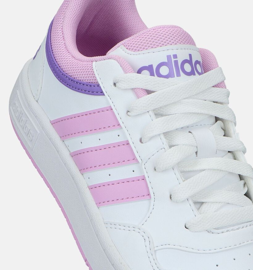 adidas Hoops 3.0 Witte Sneakers voor meisjes (326928) - geschikt voor steunzolen