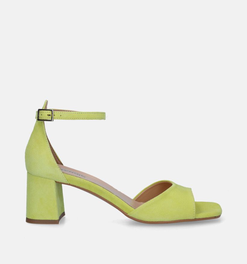 Signatur Sandales avec talon en Vert pour femmes (341927)