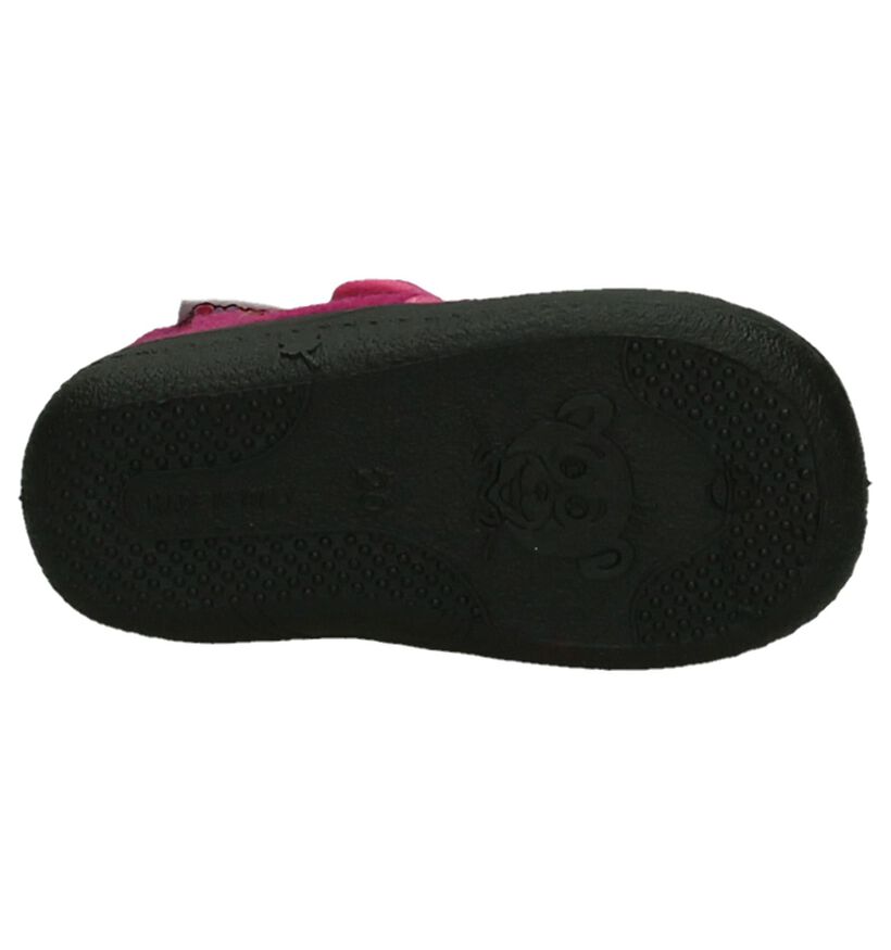 Bumba Babypantoffels Fuchsia in stof (207032)