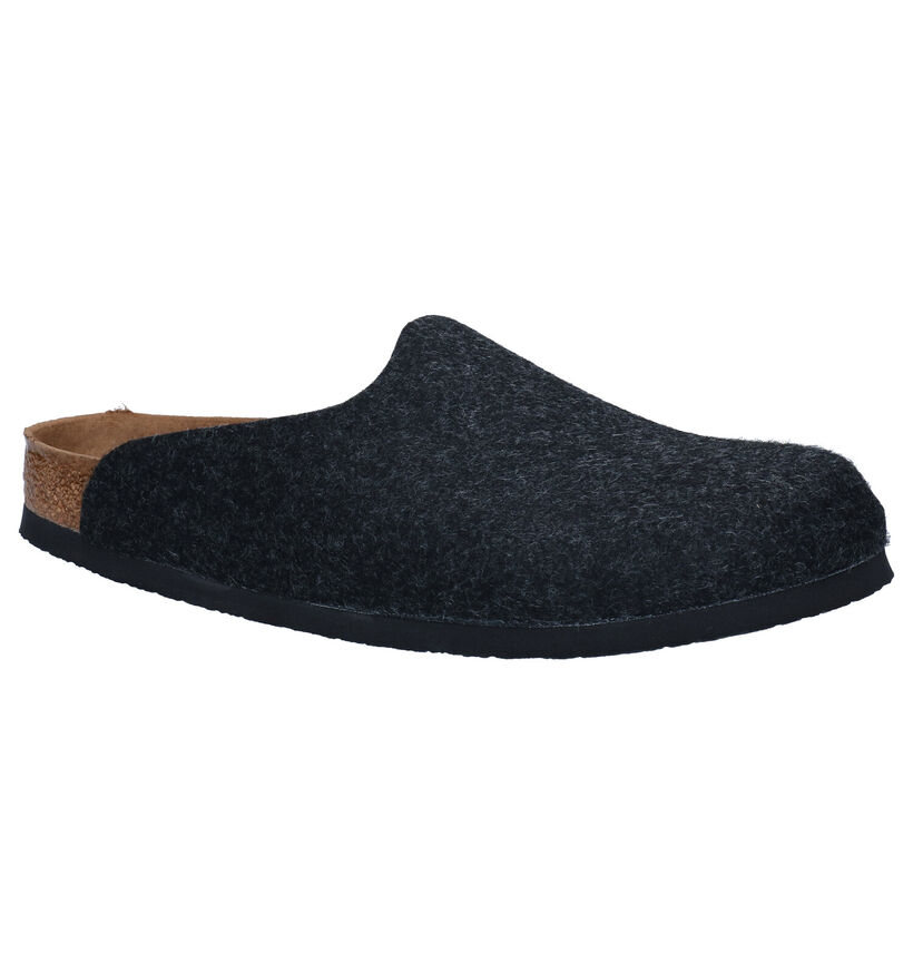 Birkenstock Amsterdam Grijze Pantoffels in stof (294814)