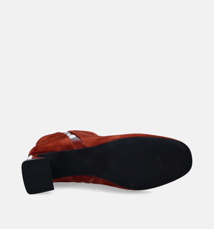 Crinkles Cognac Enkellaarzen voor dames (348024)
