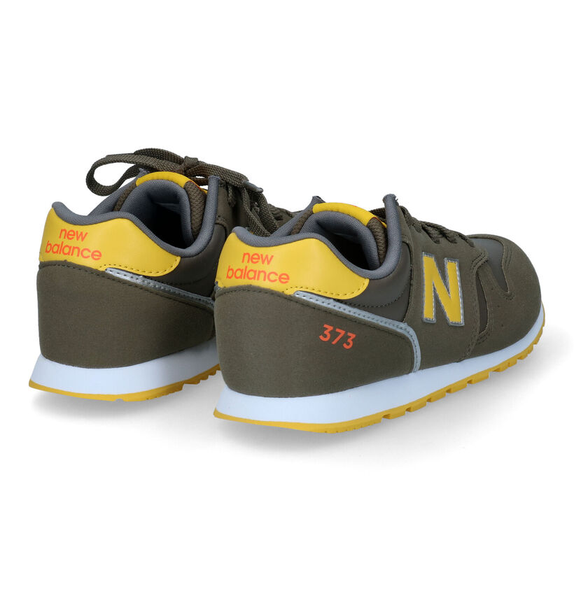New Balance YC373 Kaki Sneakers voor jongens (312316) - geschikt voor steunzolen