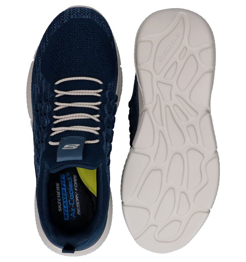 Skechers Streetwear Baskets en Bleu en textile (287097)