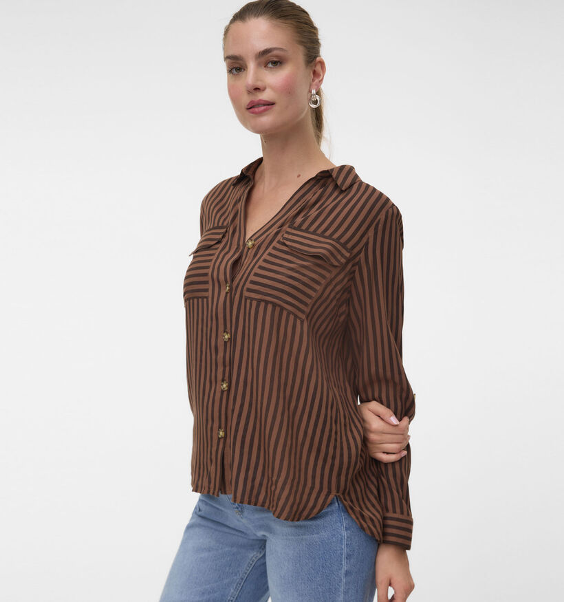Vero Moda Bumpy Bruine Hemd voor dames (381312)