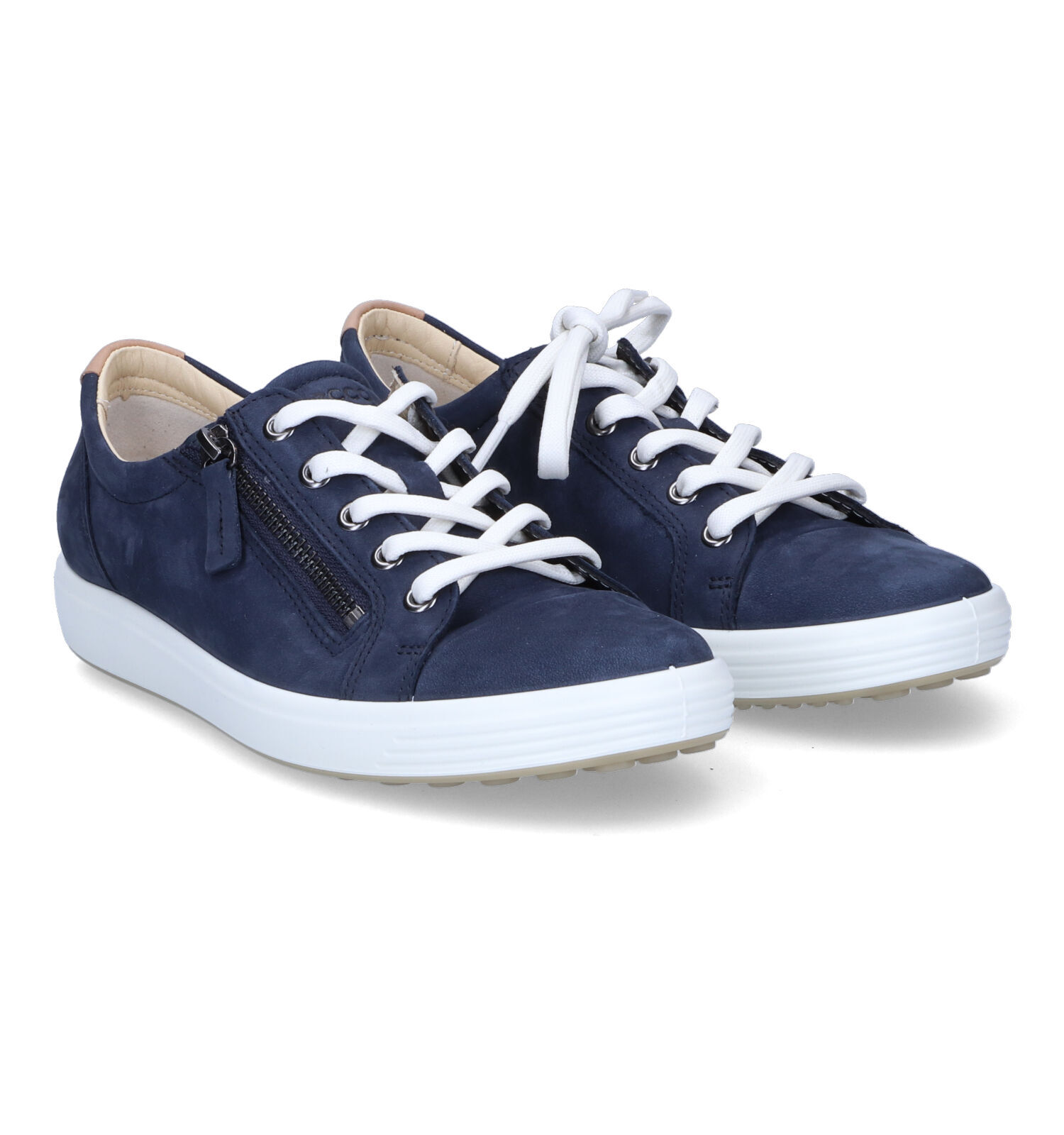ECCO Soft 7 Blauwe Sneakers Dames Sneakers Online op TORFS.BE