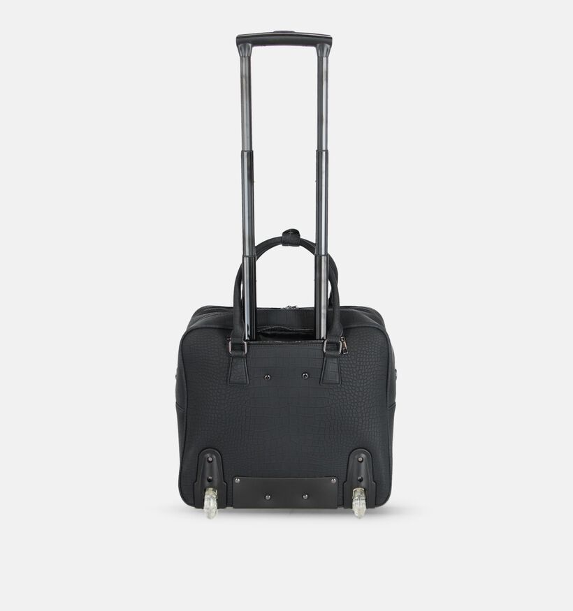 Olivia Lauren Matteo Sac ordinateur Trolley Croco en Noir pour femmes (384022)