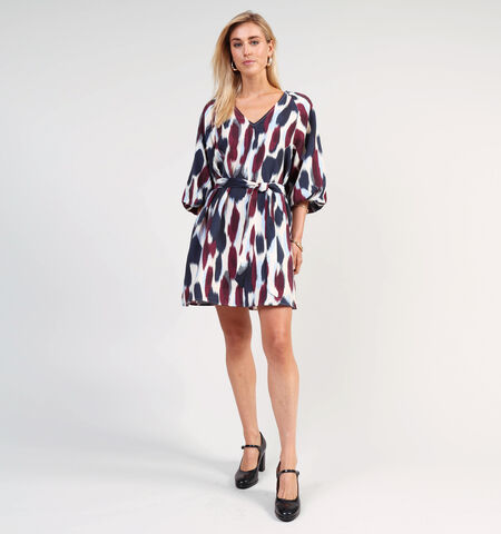 Korte jurk blauw