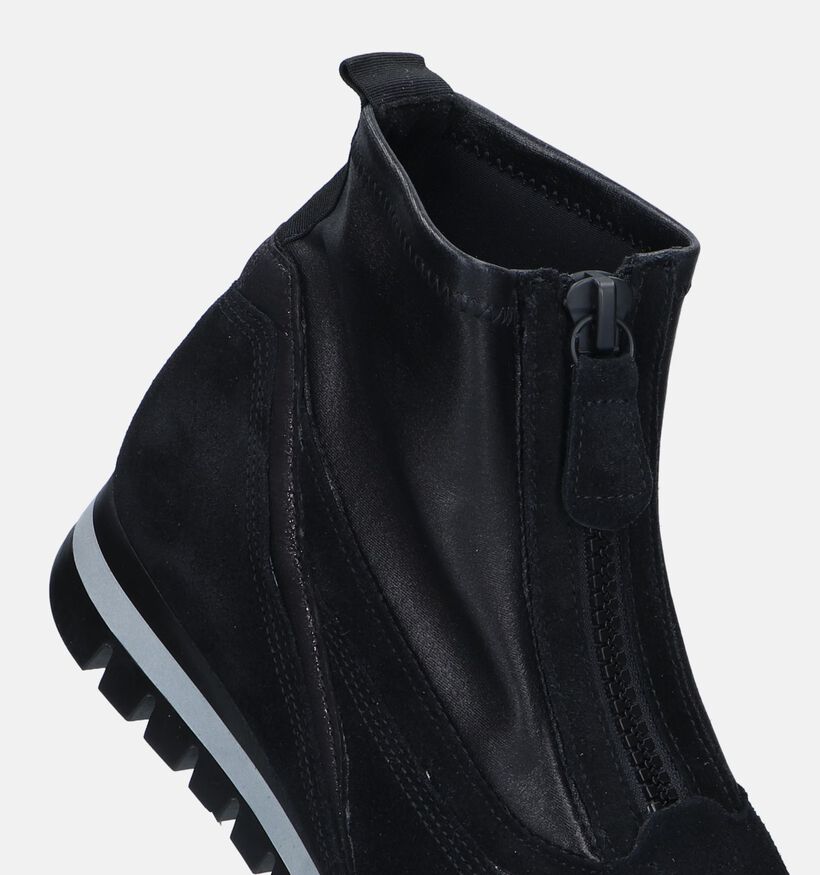 Gabor OptiFit Zwarte Sneakers voor dames (331147) - geschikt voor steunzolen
