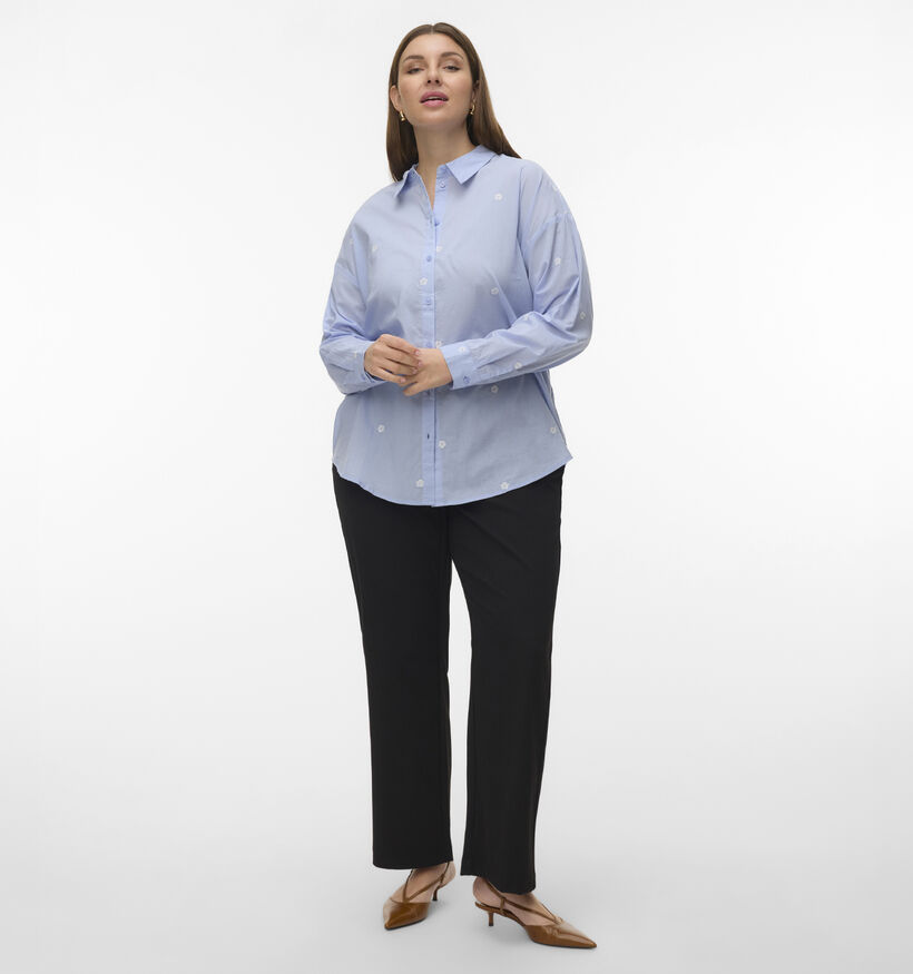 Vero Moda Curve Odona Blauwe Blouse voor dames (369337)