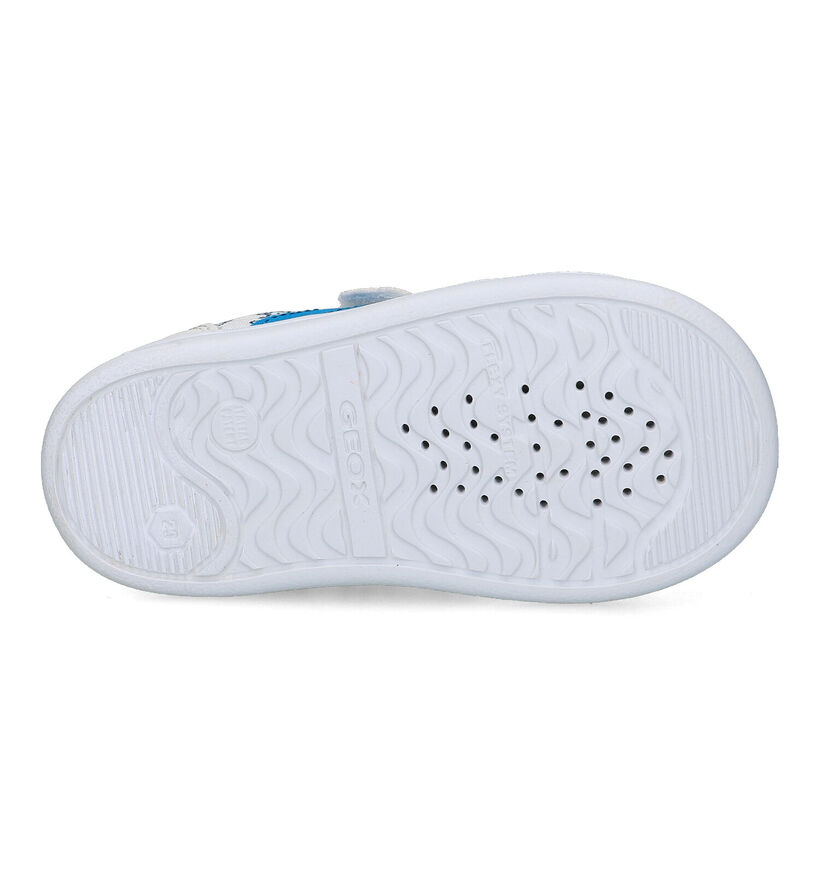 Geox Djrock Baskets en Blanc pour garçons (320659) - pour semelles orthopédiques