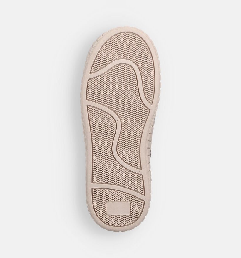 Milo & Mila Bruine Hoge Veterschoenen voor meisjes (363179) - geschikt voor steunzolen