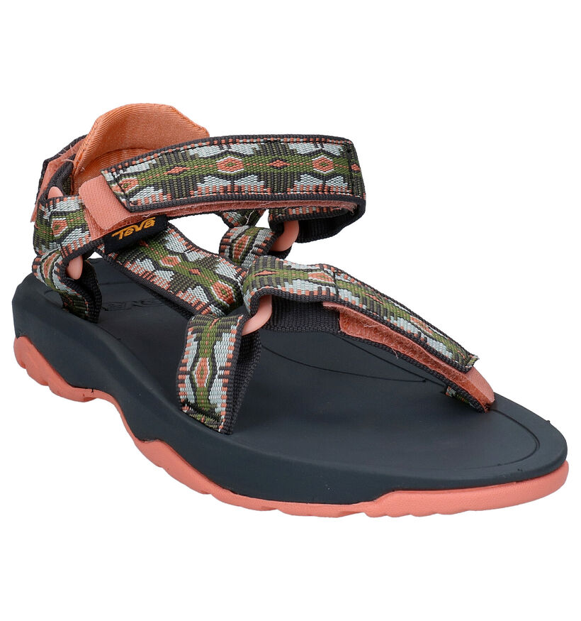 Teva Hurricane XL1 Kaki/Roze Sandalen in stof (273057)