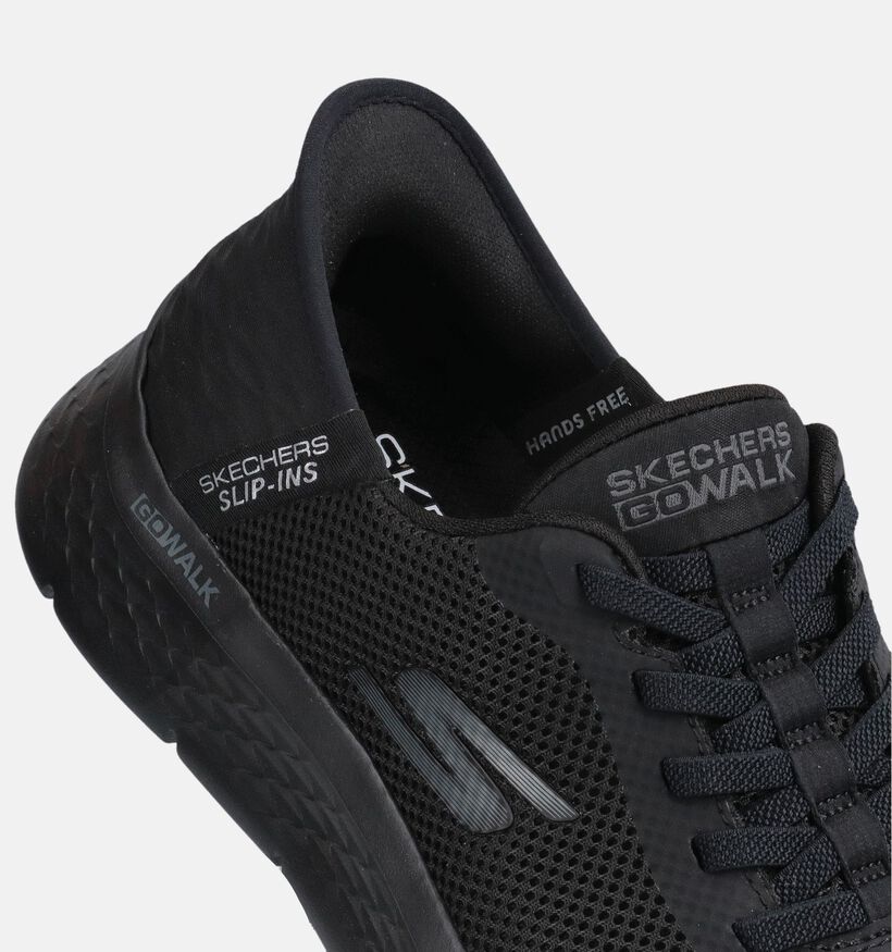 Skechers Go Walk Flex Slip-ons en Noir pour hommes (375630) - pour semelles orthop&eacute;diques