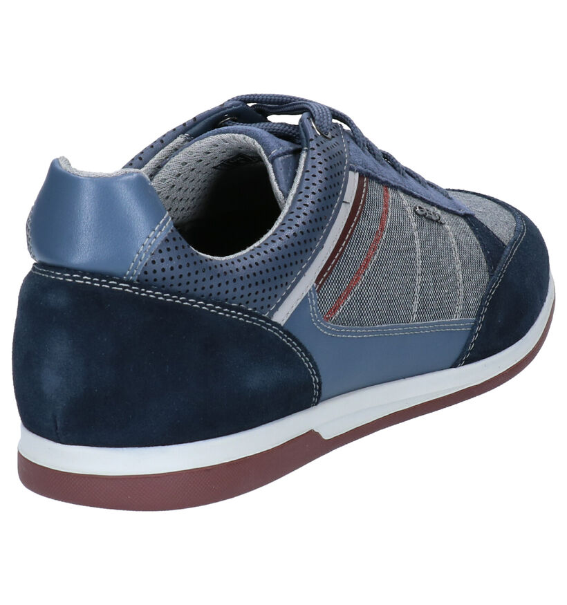 Geox Renan Donkerblauwe Sneakers in stof (266709)