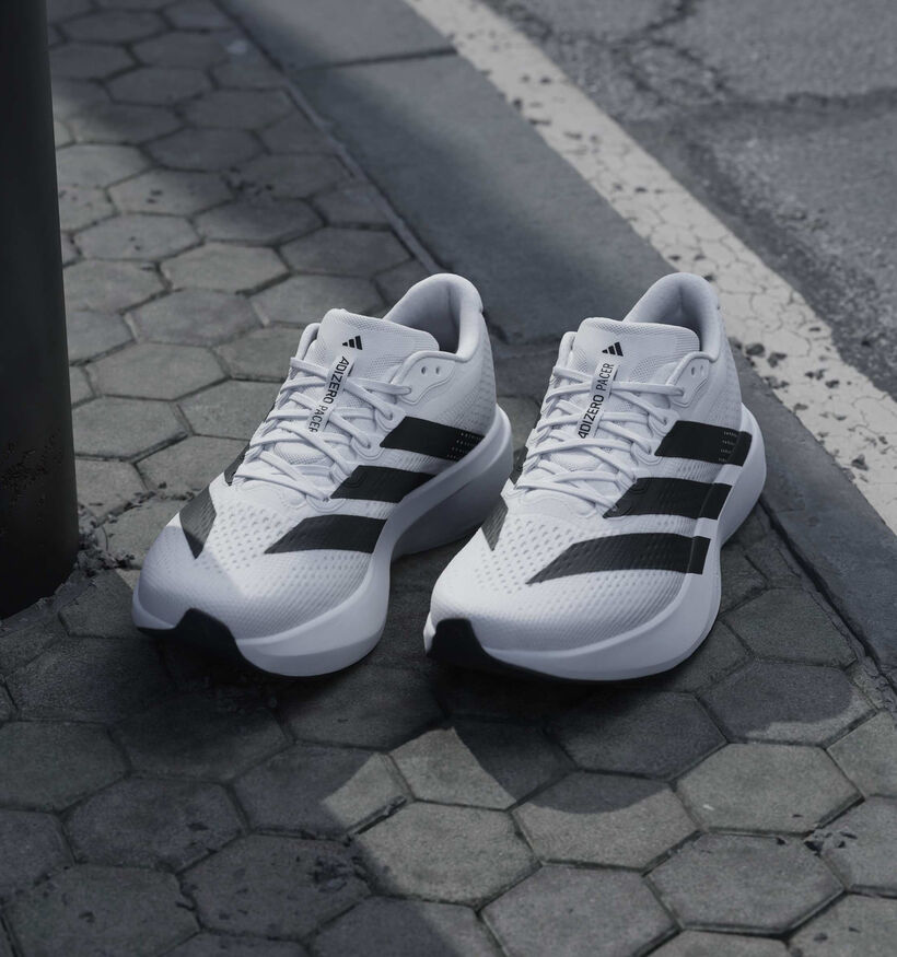 adidas Adizero Pacer Witte Loopschoenen voor heren (375325)