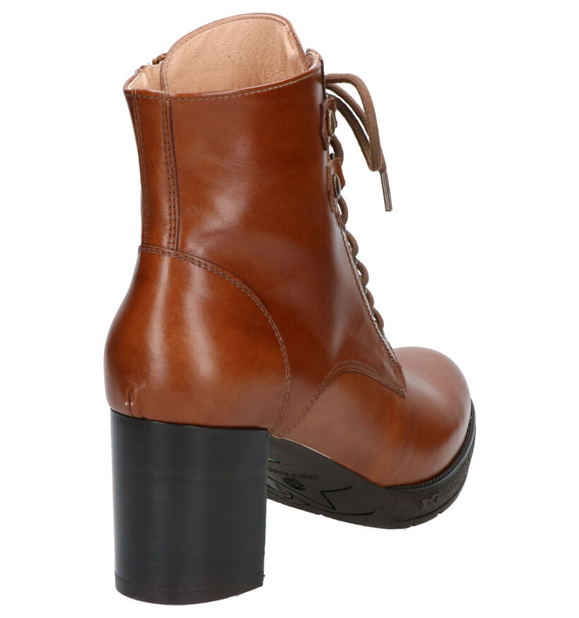 NeroGiardini Bottines à lacets en Cognac en cuir (259787)