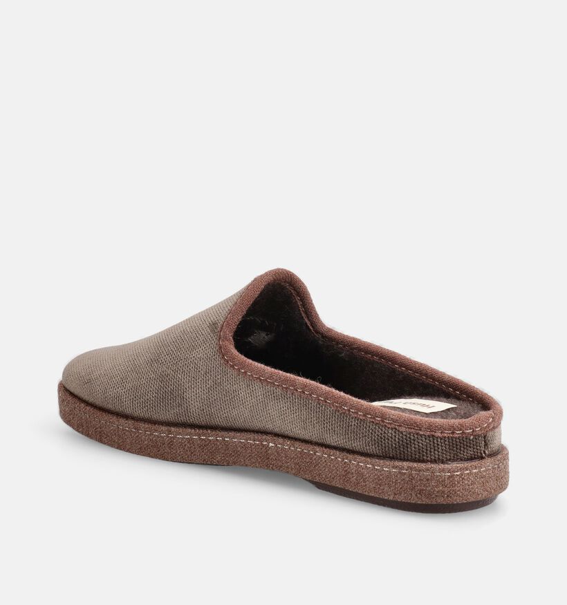 Hush Puppies Delis Pantoufles ouvertes en Taupe pour hommes (377919)