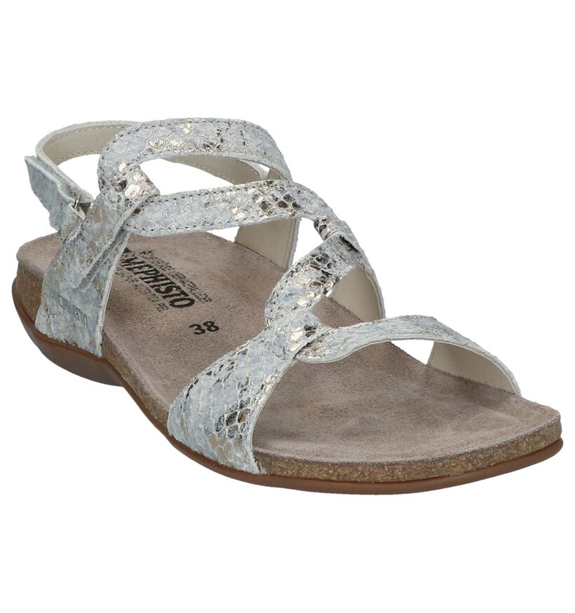 Beige Sandalen Mephisto Adelie in leer (246556)