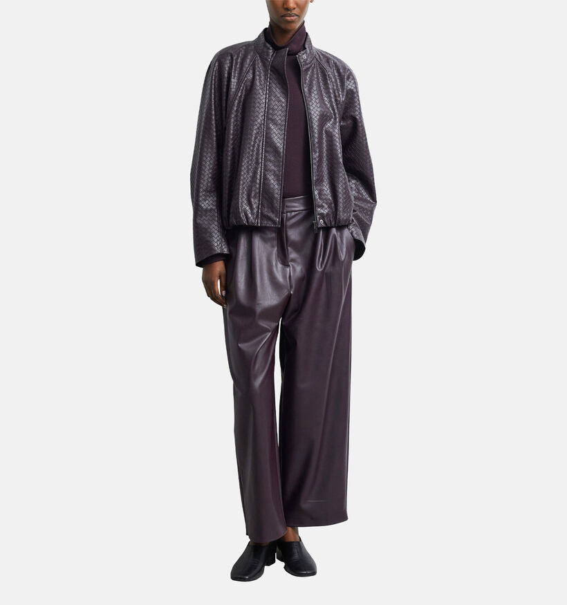 comma Manteau court en Bordeaux pour femmes (381675)