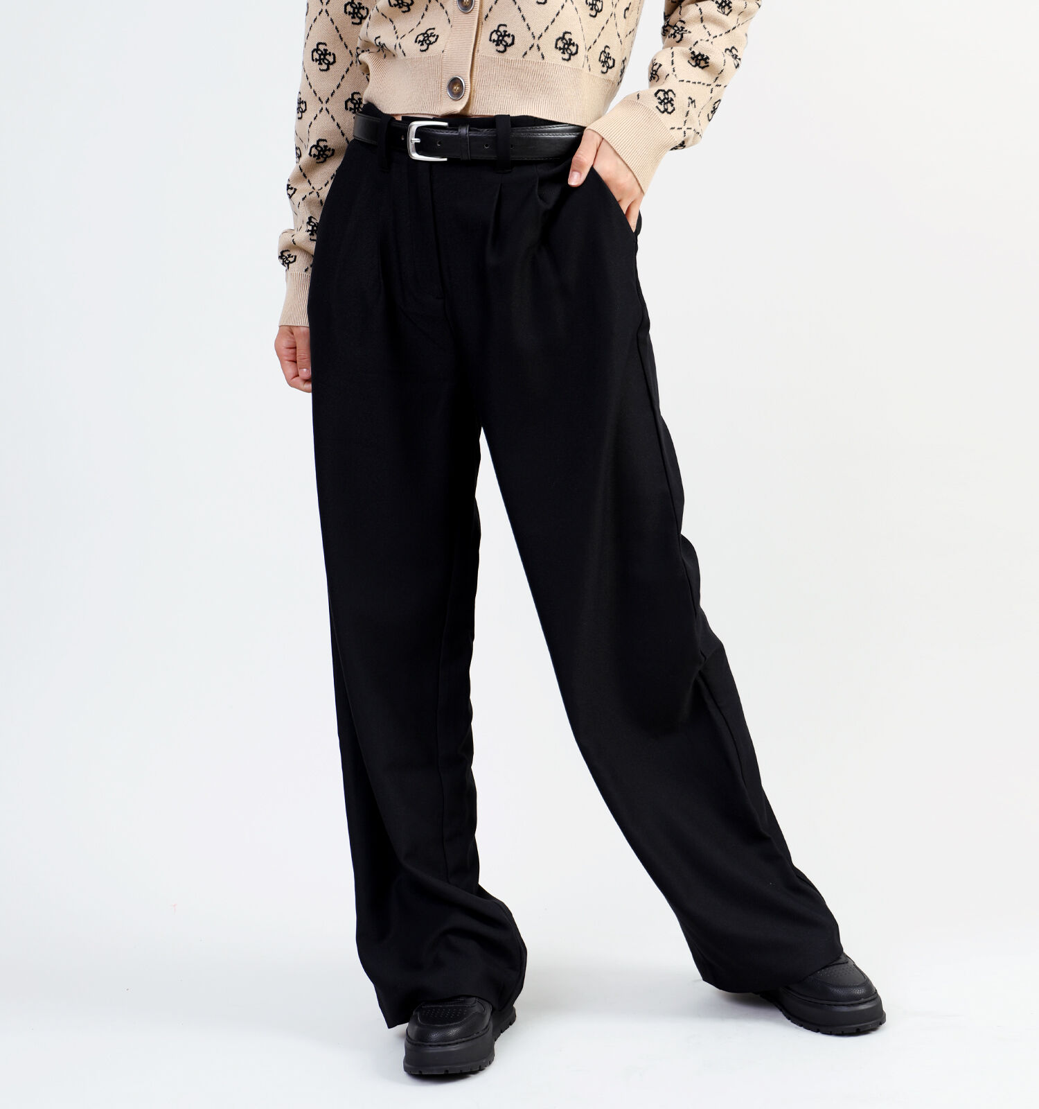 Pantalon noir habillé femme online