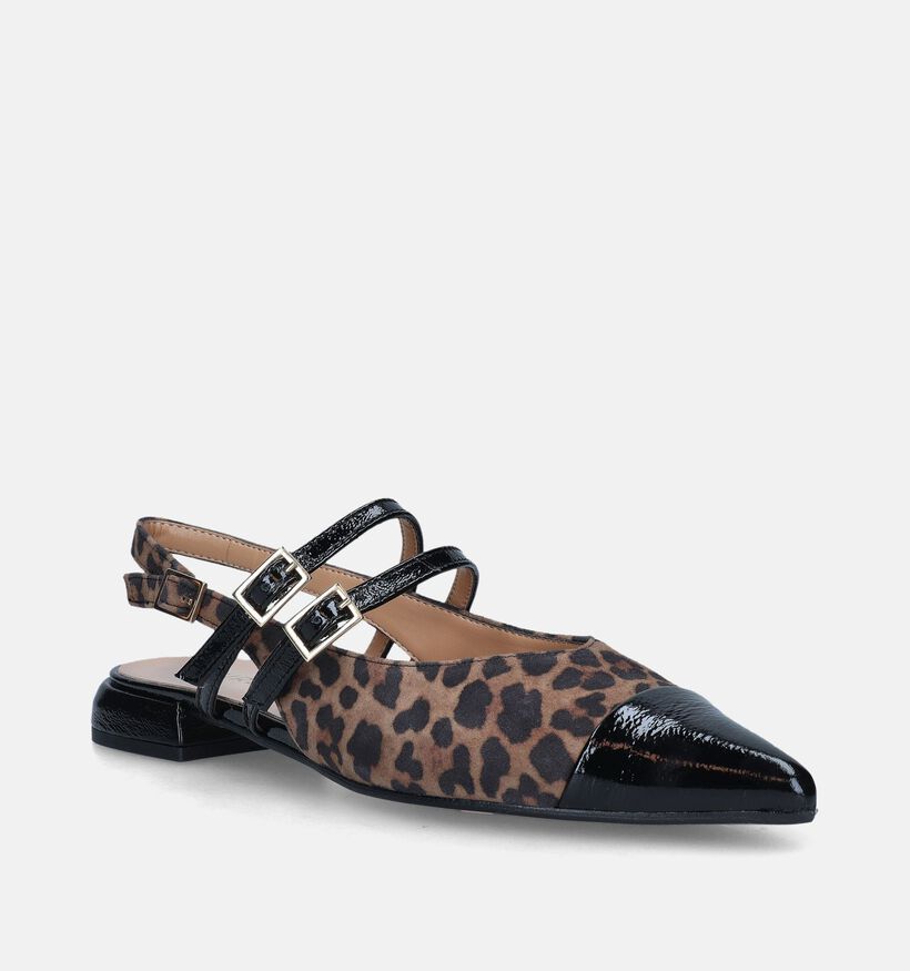 Laurent David Bruine Slingback ballerina's voor dames (358620)