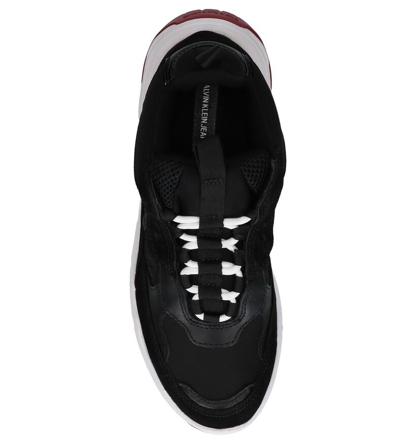 Witte Nineties Sneakers Calvin Klein Maya in daim (250386)