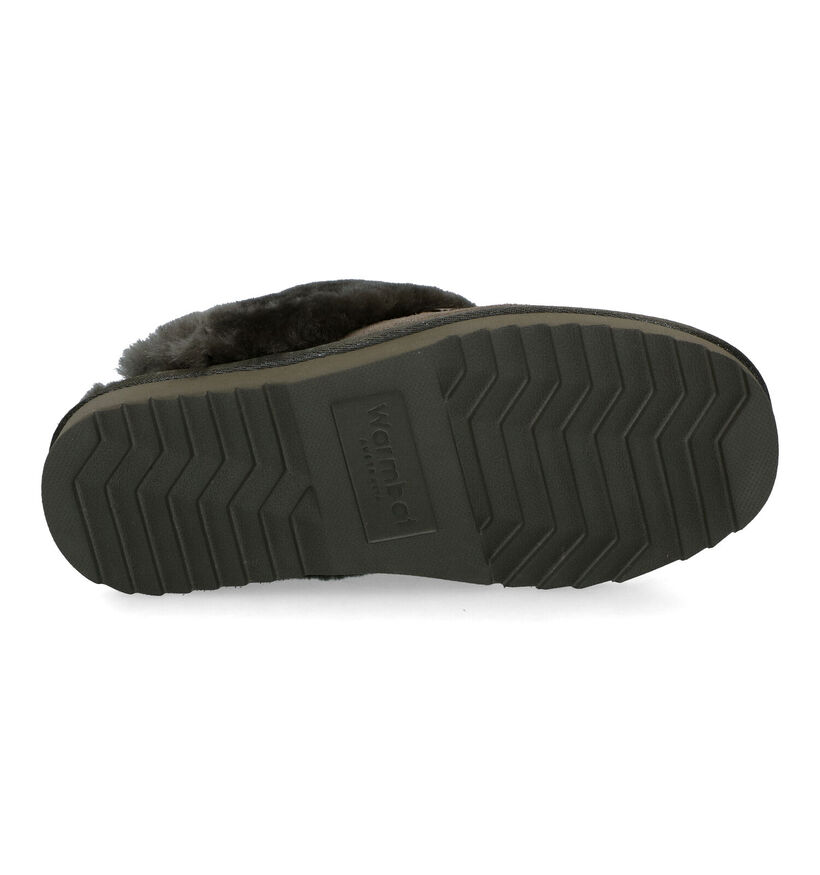 Warmbat Flurry Cognac Wollen Pantoffels voor dames (329908)