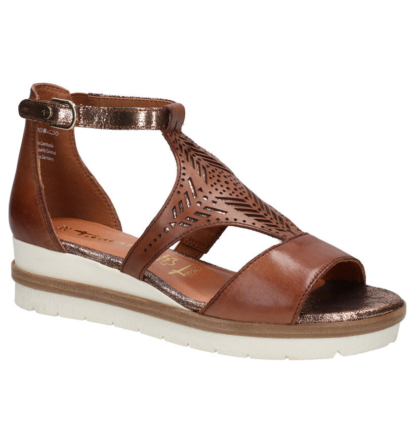 Tamaris TOUCH it Cognac Sandalen in kunstleer (269748)