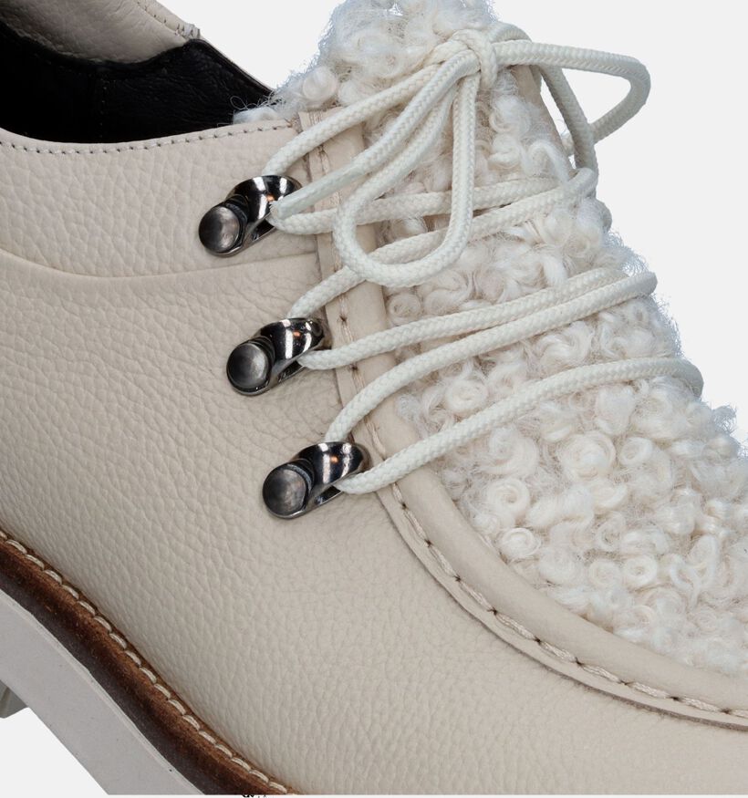 Softwaves Ecru Veterschoenen voor dames (332658) - geschikt voor steunzolen