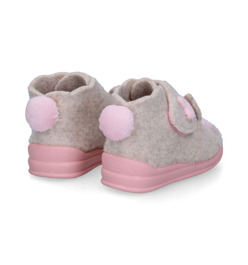 Milo & Mila Beige Pantoffels voor meisjes (317205)