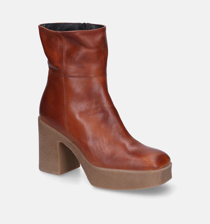 Sweet Lemon Bottes courtes en Noir en cuir (317229)