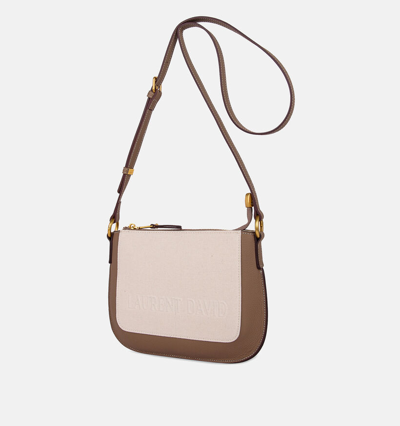 Laurent David Beige/Cognac Schoudertas voor dames (373932)