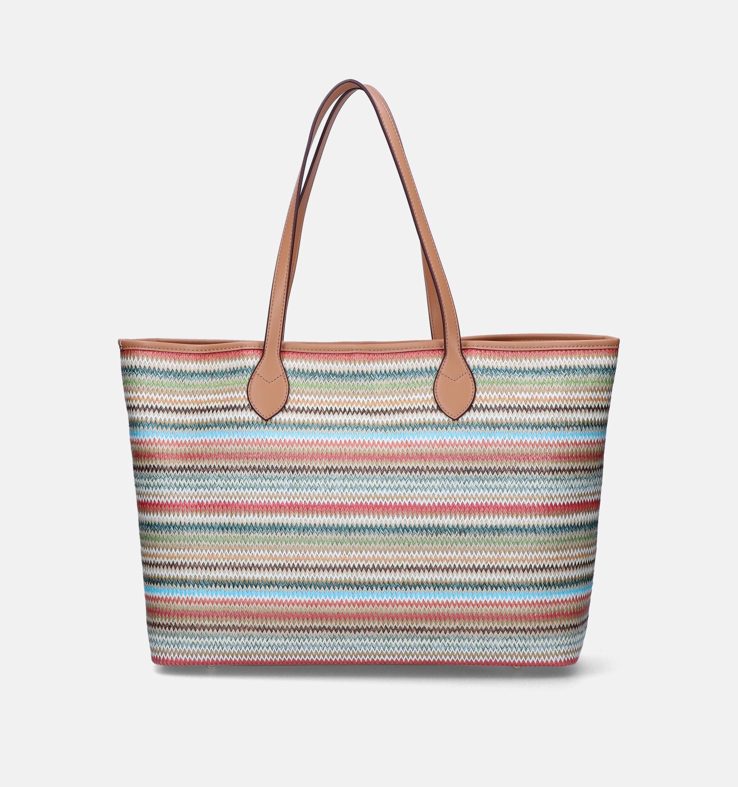 Laurent David Raffia 887 Beige Gevlochten Shopper tas Dames Shoppers Online op TORFS.BE