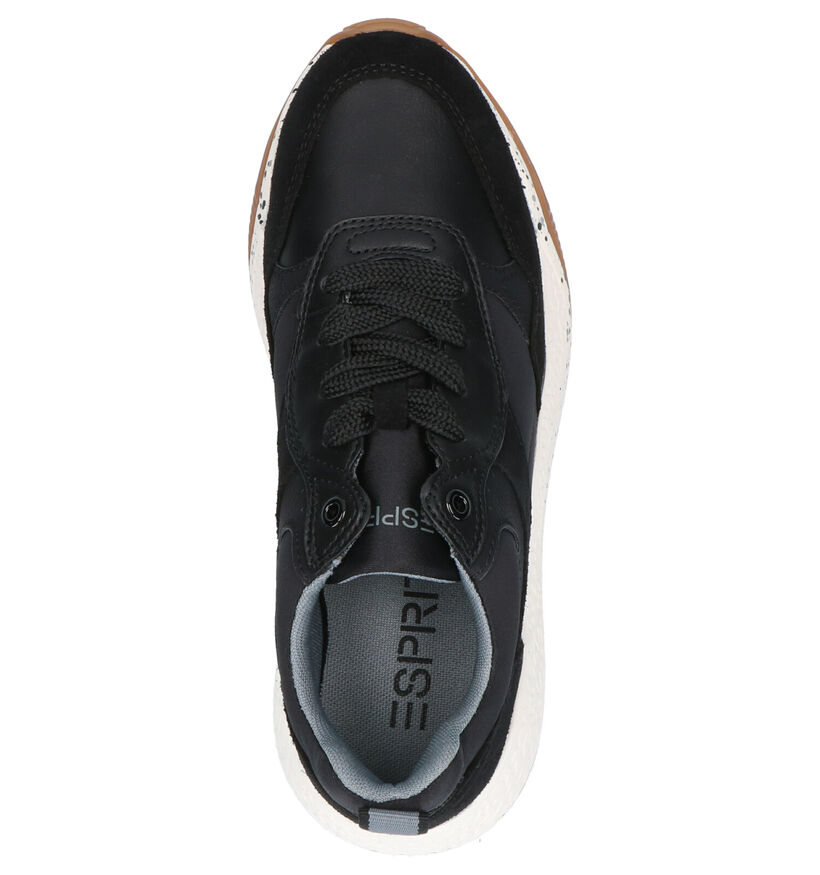 Esprit Sascha Lu Zwarte Sneakers in kunstleer (252934)