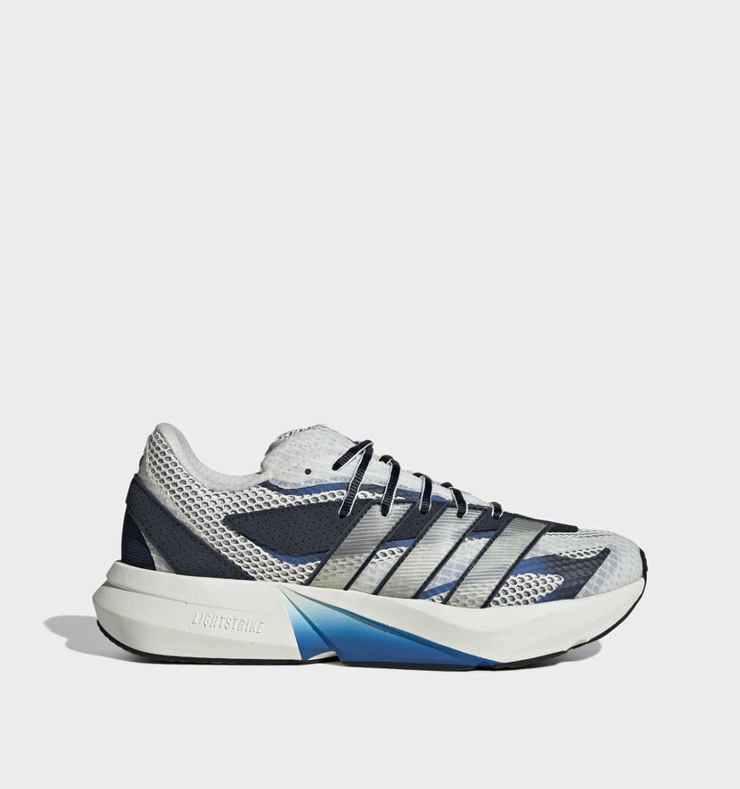 adidas Lightblaze Baskets en Gris/Bleu pour hommes (366815) - pour semelles orthop&eacute;diques